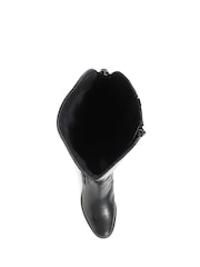 Jones Bootmaker Phoebe L Calf Leather Knee-High Black Boots - Imagen 5 de 6