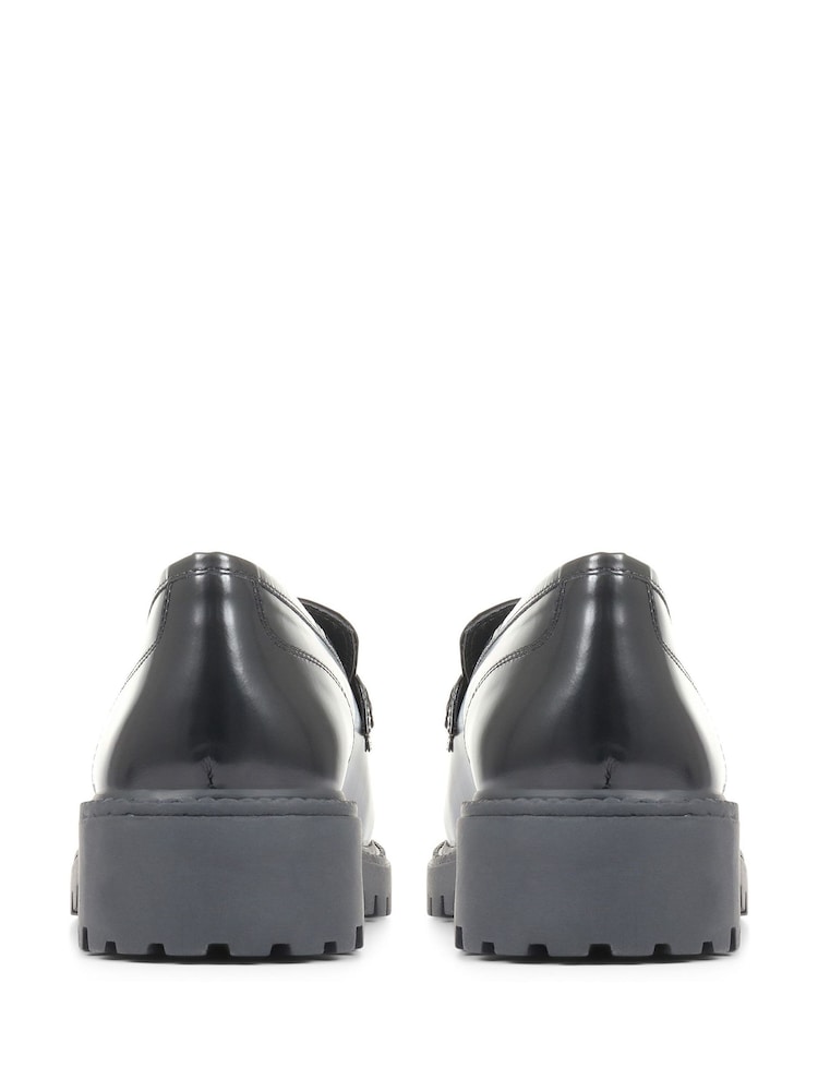 Jones Bootmaker Love Chunky Black Leather Loafers - Image 3 of 5