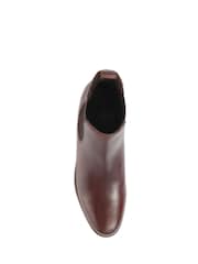 Jones Bootmaker Carlotta Leather Chelsea Brown Boots - Image 3 of 5