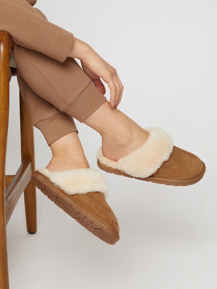 Jones Bootmaker Sheepskin Mule Slippers - Image 1 of 6