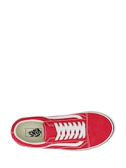 Красный- белый - Мужские кроссовки Vans Old Skool - Изображение 6 из 7