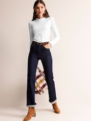 Boden White Supersoft Frill Detail Top - Image 4 of 5