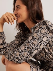 Boden Trim Detail Black Jersey Dress - Image 6 of 8