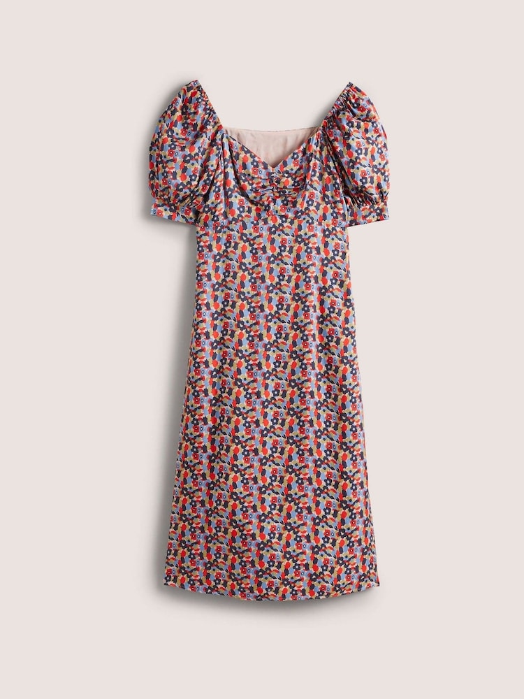 Boden Blue Sweetheart Midi Tea Dress - Image 7 of 7 Boden Blue Sweetheart Midi Tea Dress - Image 7 of 7