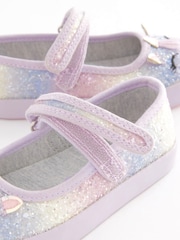 Purple Unicorn Wide Fit (G) Mary Jane Shoes - Image 3 of 5