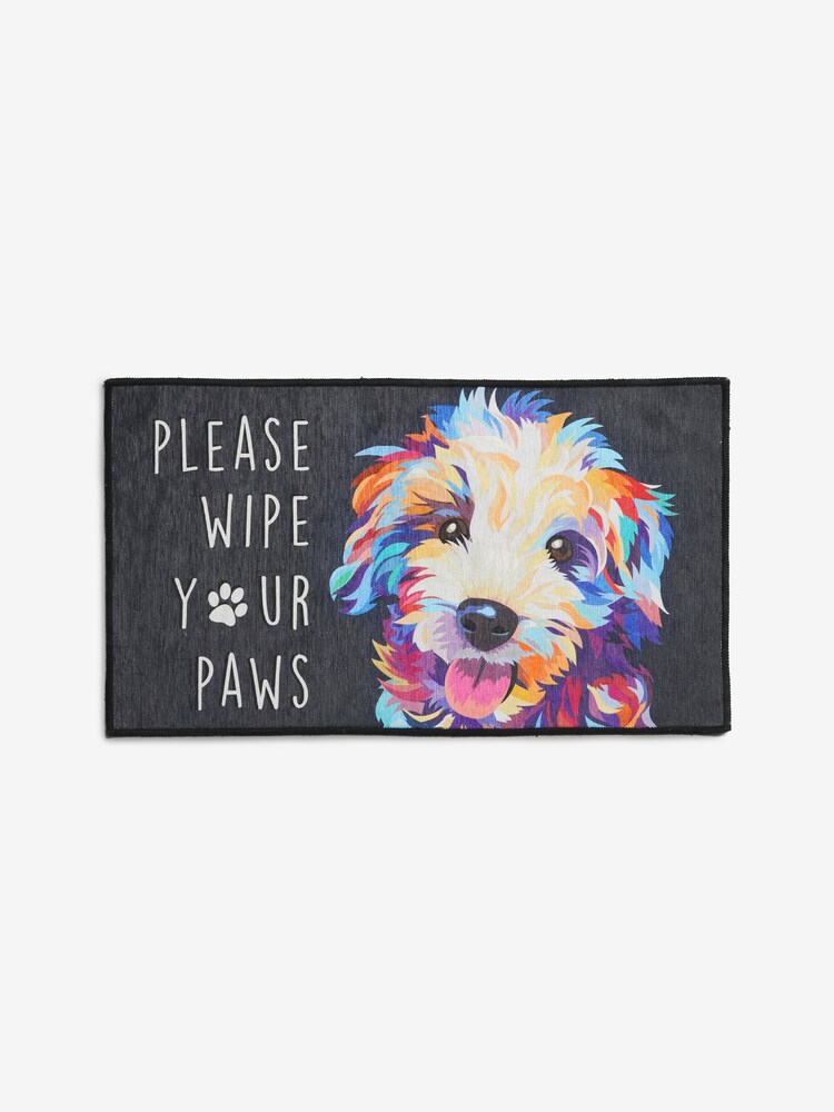 Navy Bright Washable Cockapoo Dog Doormat - Image 3 of 4