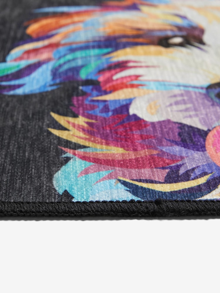 Navy Bright Washable Cockapoo Dog Doormat - Image 4 of 4