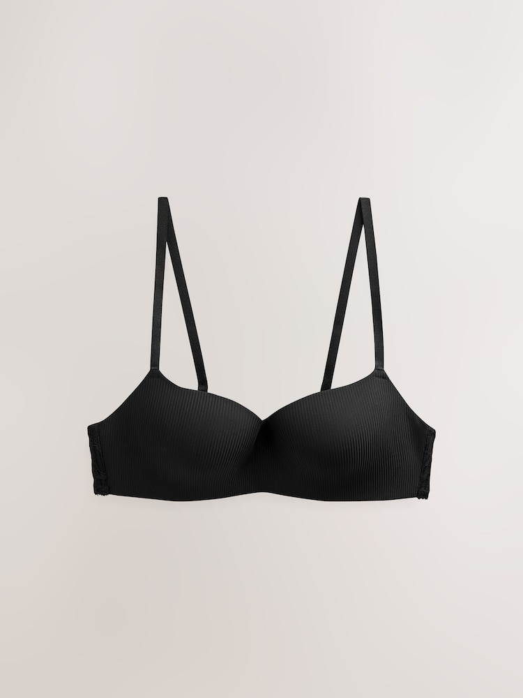 Black/Pink Light Pad Non Wire Ultimate Comfort Bra 2 Pack - Image 10 of 13