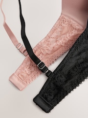 Black/Pink Light Padded Non Wire Ultimate Comfort Bras 2 Pack - Image 16 of 18