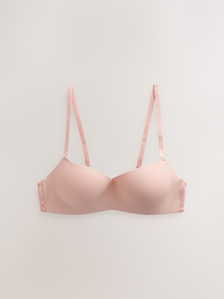 Black/Pink Light Pad Non Wire Ultimate Comfort Bra 2 Pack - Image 9 of 13