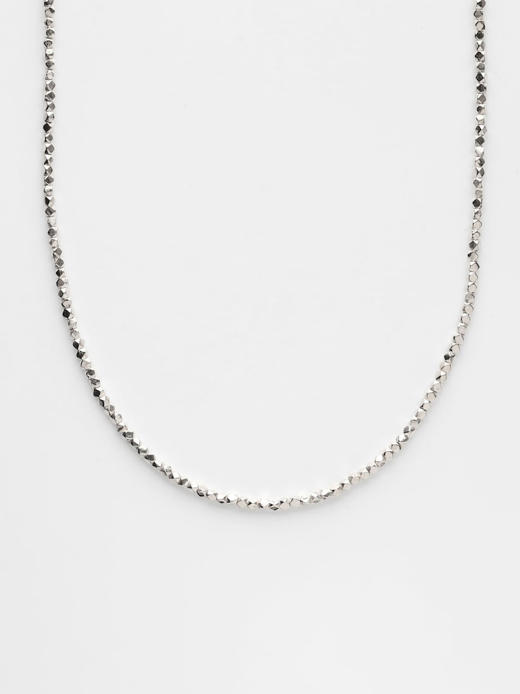 Carrie Elizabeth Silver Plated Soleil Chain Necklace - Image 1 of 4 Carrie Elizabeth Silver Plated Soleil Chain Necklace - Image 1 of 4