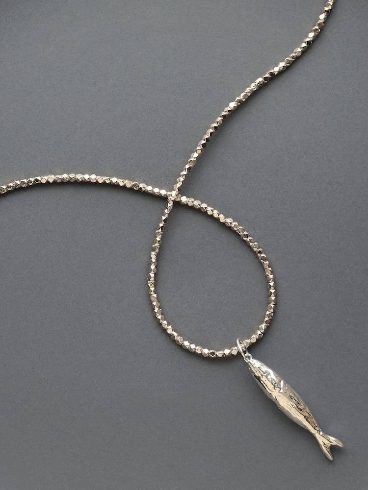 Carrie Elizabeth Silver Plated Soleil Chain Necklace - Image 2 of 4 Carrie Elizabeth Silver Plated Soleil Chain Necklace - Image 2 of 4
