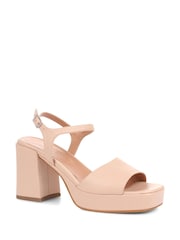 Jones Bootmaker Nude Giuseppa Platform Heels - Image 3 of 6