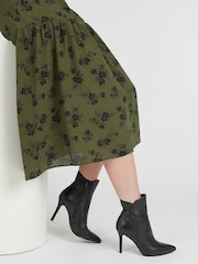 Jones Bootmaker Cadence Heeled Leather Black Ankle Boots - Image 1 of 6