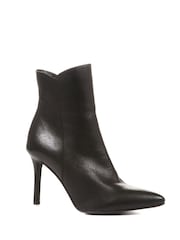 Jones Bootmaker Cadence Heeled Leather Black Ankle Boots - Image 3 of 6