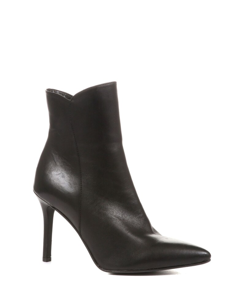 Jones Bootmaker Cadence Heeled Leather Black Ankle Boots - Image 3 of 6