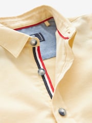 Yellow Short Sleeve Trimmed Oxford Shirt (3mths-7yrs) - Image 7 of 7