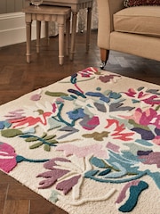 Natural Pink Bright Peggi Floral Rug - Image 3 of 5