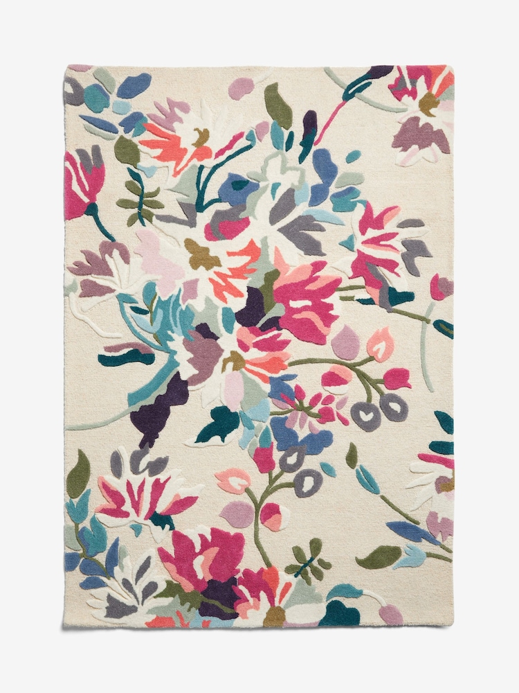 Natural Pink Bright Peggi Floral Rug - Image 5 of 5