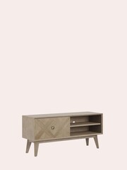Laura Ashley Brown Hencroft 1 Door Tv Unit - Image 5 of 5