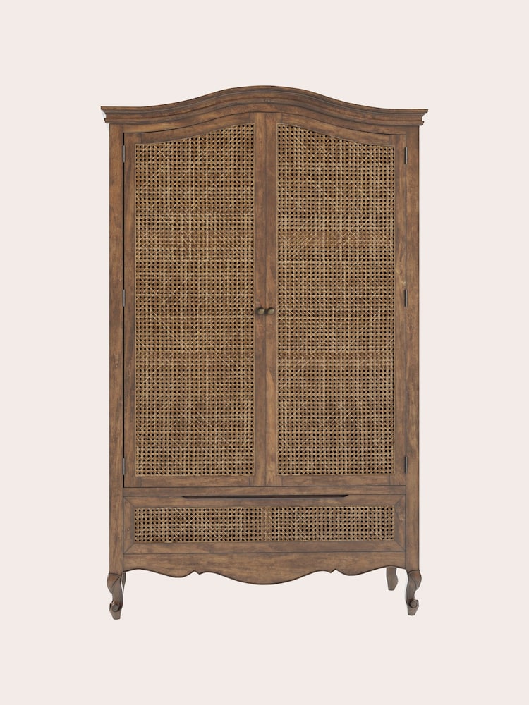Laura Ashley Brown Montpellier Double 1 Drawer Wardrobe - Image 2 of 5