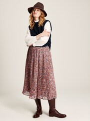 Joules Emery Pink Pleated Skirt - Image 3 of 4