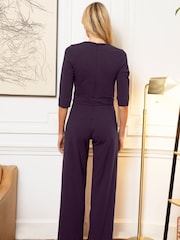 Morado - Hot Squash Smart Scuba Jumpsuit With Buttons - Imagen 2 de 3