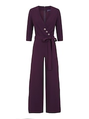 Morado - Hot Squash Smart Scuba Jumpsuit With Buttons - Imagen 3 de 3
