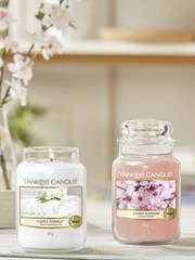 Yankee Candle Pink Large Jar Cherry Blossom Scented Candle - Image 3 of 4