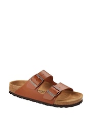 Birkenstock Camel Brown Arizona Leather Sandals - Image 2 of 3
