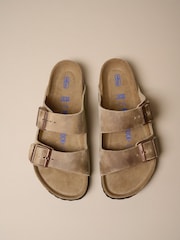 Коричневый - Кожаные сандалии Birkenstock Arizona - Image 1 of 7