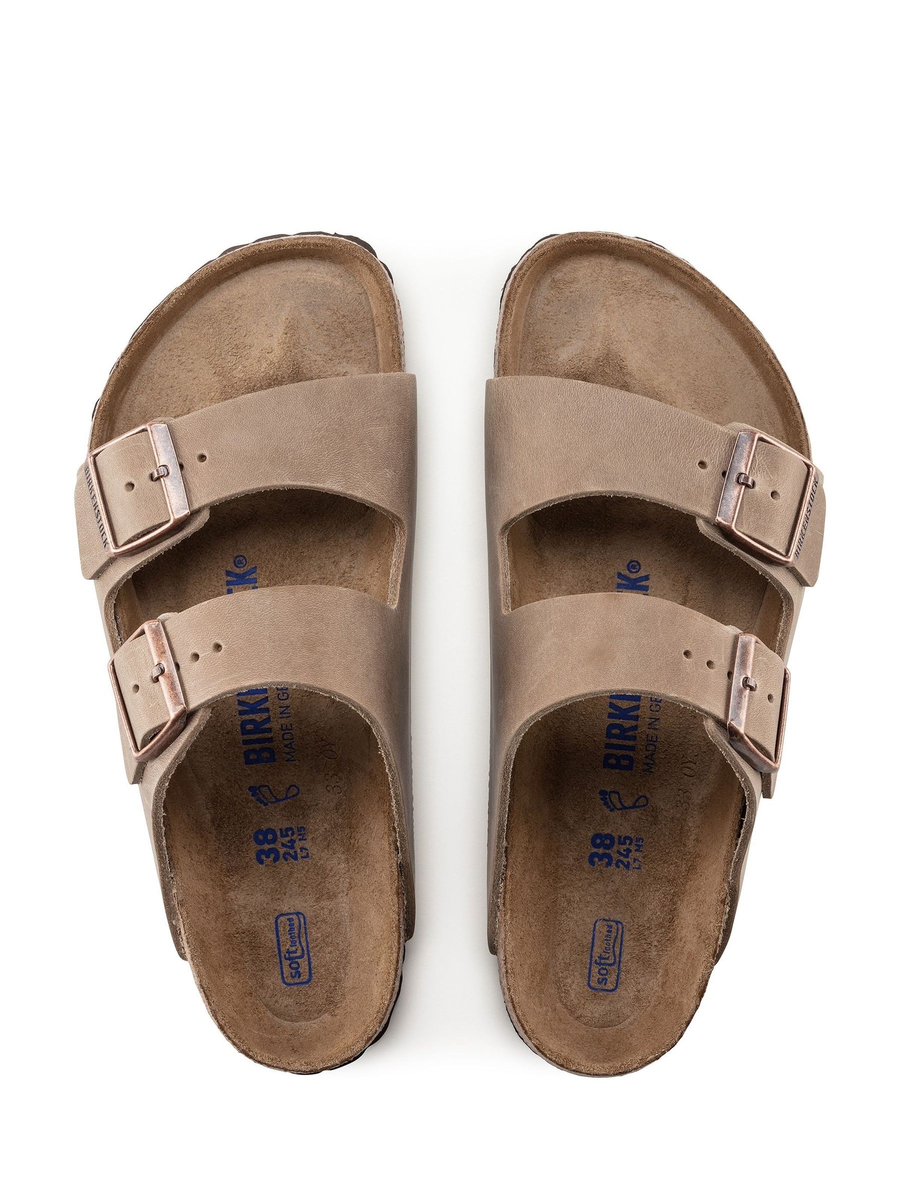 Buy Birkenstock Brown Arizona Oiled Leather Sandals from Next Romania