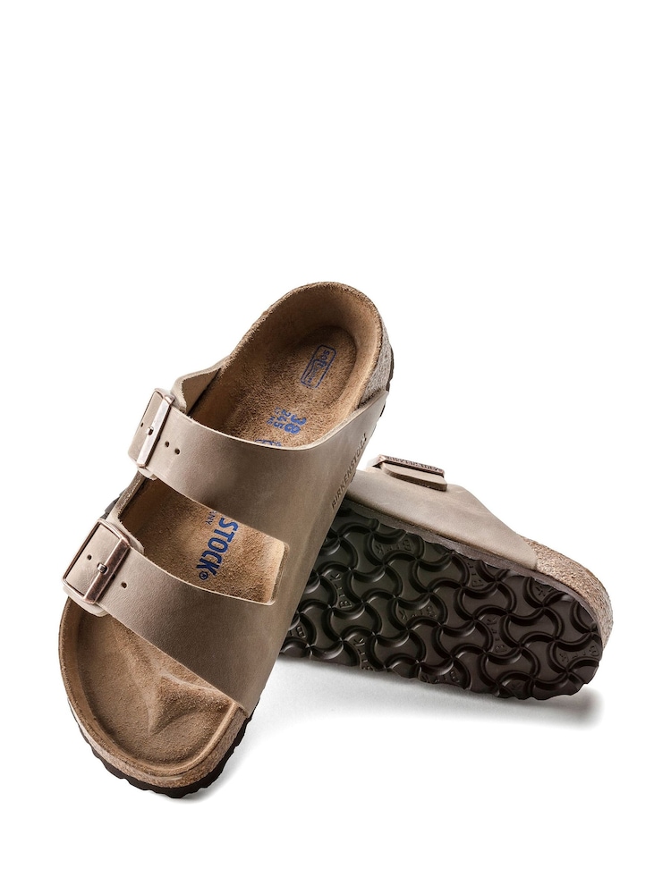 Birkenstock Brown Arizona Oiled Leather Sandals - Image 5 of 7
