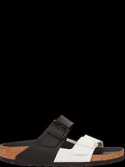 Birkenstock Black Arizona Split Birko Flor Sandals - Image 2 of 3