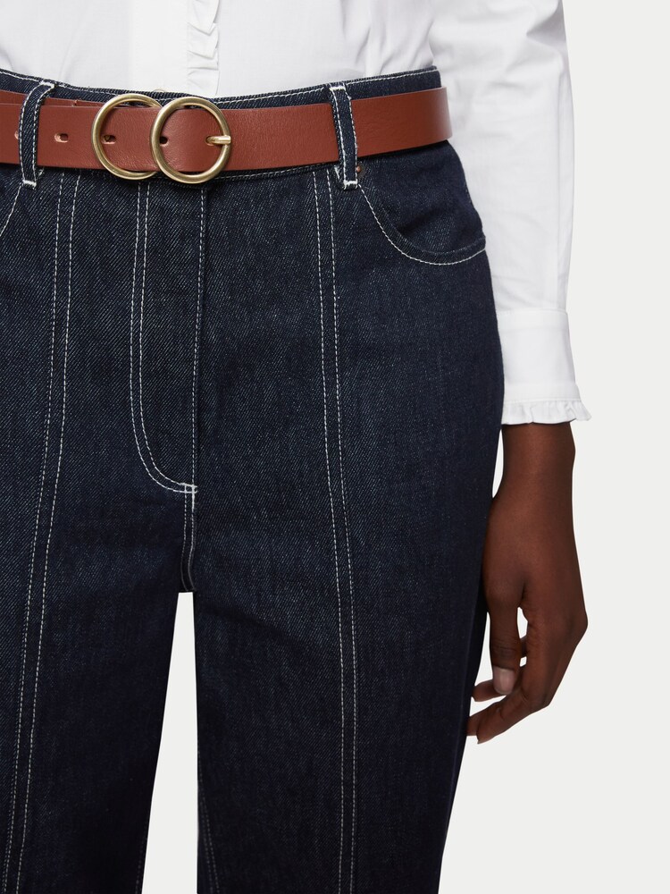 Jigsaw Brown Leather Carlos Belt - Image 3 of 3
