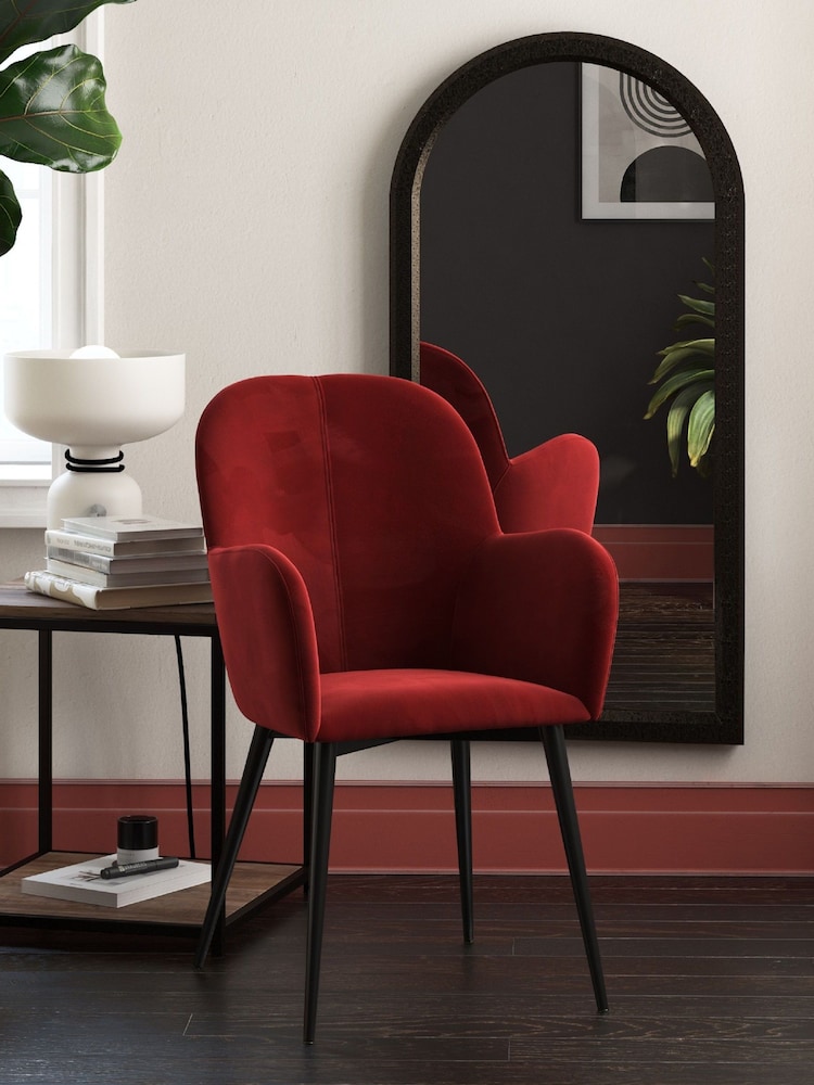 Dorel Home Red Fitz Accent Chair - Image 1 of 3