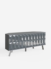 Frank Olsen Grey Elevate Smart LED Corner TV Stand - Image 4 of 6