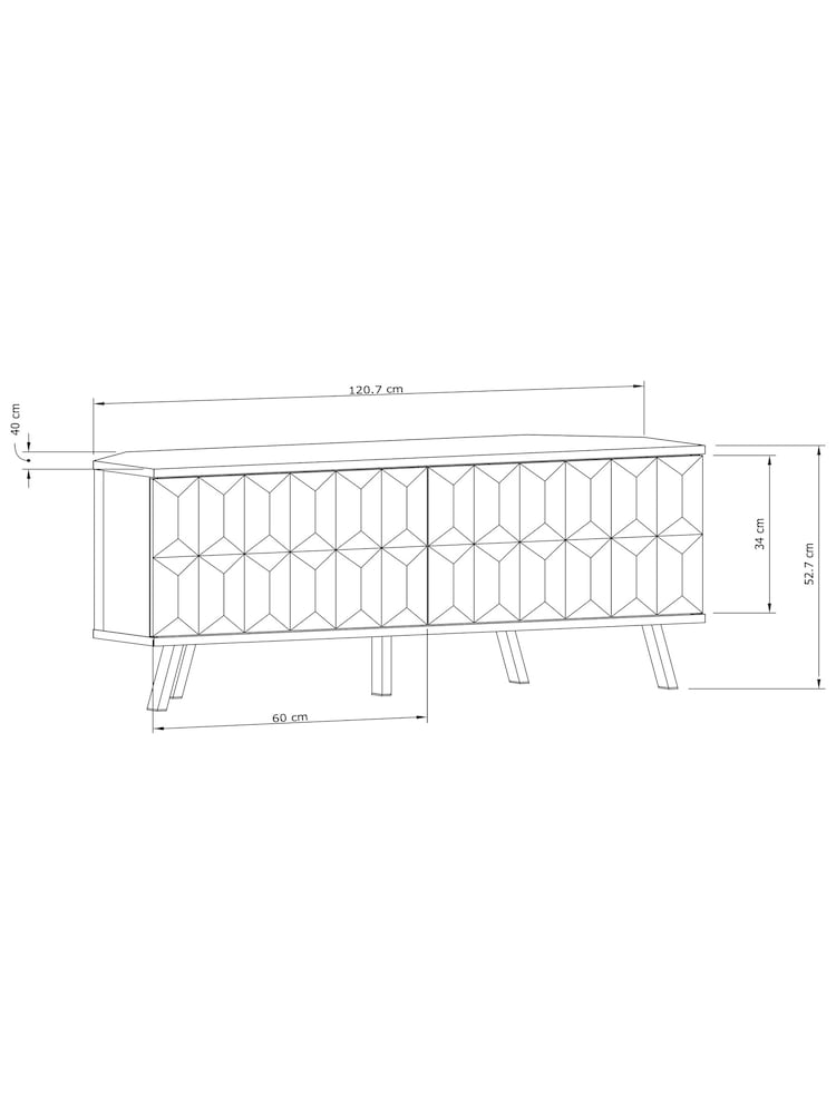 Frank Olsen Grey Elevate Smart LED Corner TV Stand - Image 6 of 6