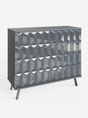 Frank Olsen Grey Elevate Smart LED Small Sideboard - Image 4 of 6
