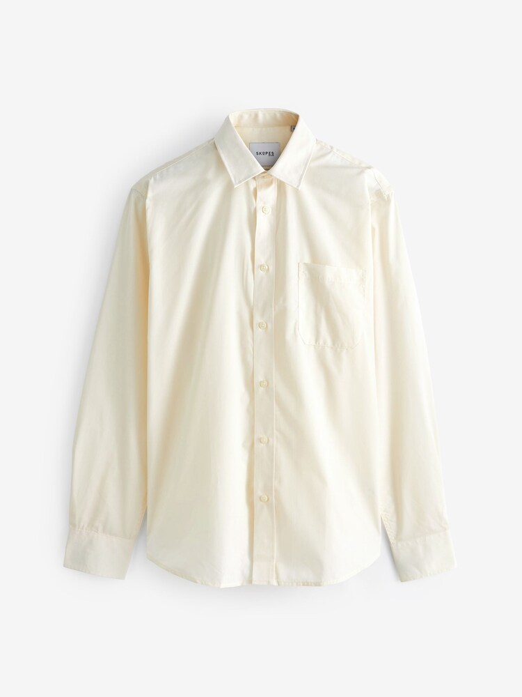 Skopes Vanilla Cream Tailored Fit Easy Care Formal Shirt - Image 1 of 2