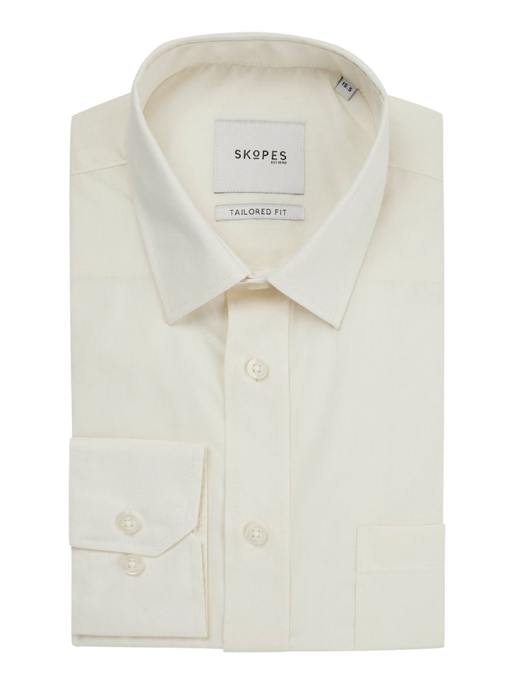 Skopes Vanilla Cream Tailored Fit Easy Care Formal Shirt - Image 2 of 2