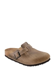 Birkenstock Brown Light Boston Oil Leather Sandals - Image 5 of 5