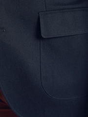 Navy Slim Cotton Stretch Blazer - Image 6 of 11