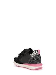 Geox Junior Girls Fastics Black Trainers - Image 3 of 6