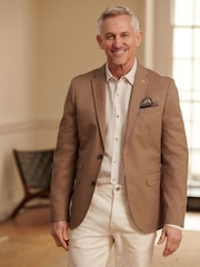 Stone Slim Cotton Stretch Blazer - Image 1 of 10