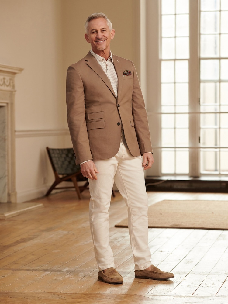 Stone Slim Cotton Stretch Blazer - Image 2 of 10