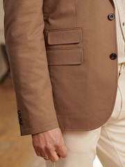 Stone Slim Cotton Stretch Blazer - Image 5 of 10