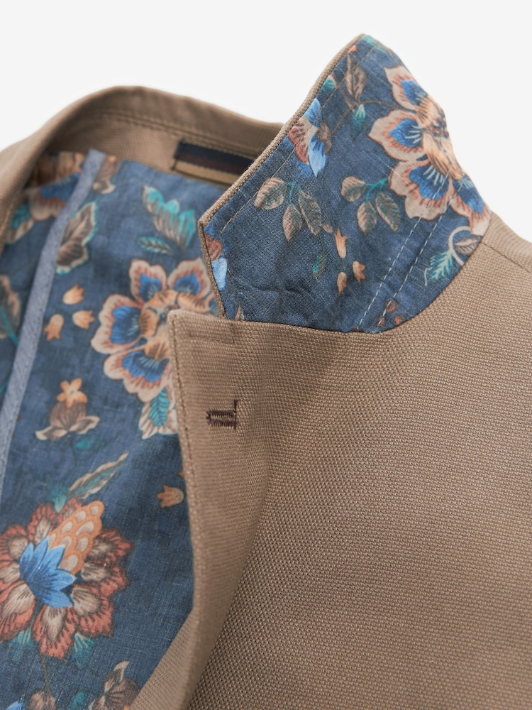 Stone Slim Cotton Stretch Blazer - Image 8 of 10