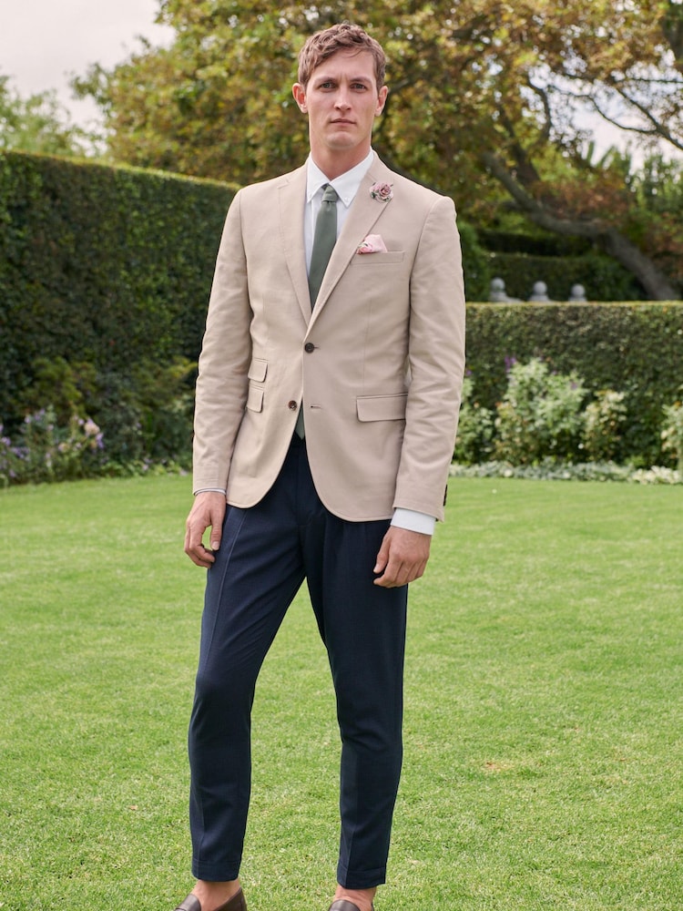 Knochen - Slim Fit - Stretch-Blazer aus Baumwolle - Bild 2 von 12