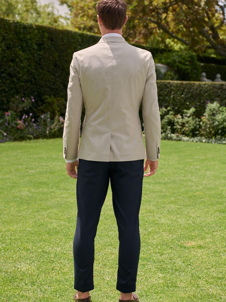 Bone Slim Cotton Stretch Blazer - Image 3 of 12